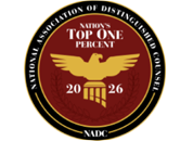 National Association Of Distinguished Counsel | Nation's Top One percent | 2026 | NADC